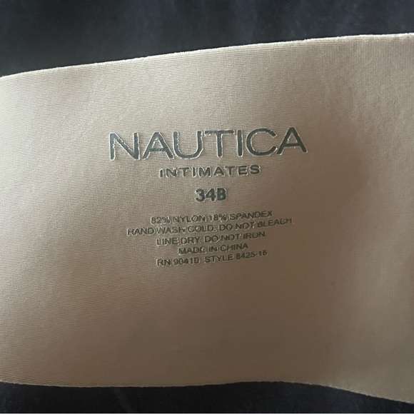 Nautica Intimates Cream Bra - Picture 3 of 3